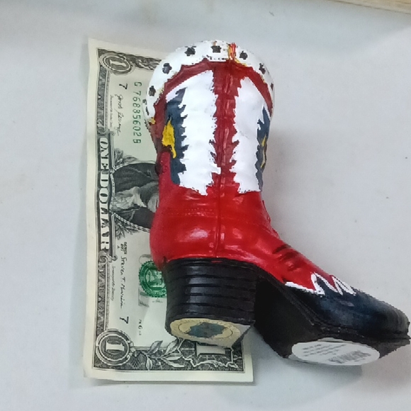 6 SOUTHWESTERN REFLECTIONS COLLECTION MEXICAN BOOT FIGURINE 4.5" - Picture 8 of 8